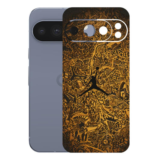 Google Pixel Phone Skins (All Models) - Premium Gold Basketball Player - 3D Embossed Finish (L-236) Google Pixel 10 Pro