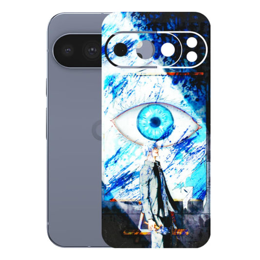 Google Pixel Phone Skins (All Models) - Gojo Satoru evil eye - 3D Embossed Finish (L-239) Google Pixel 10 Pro