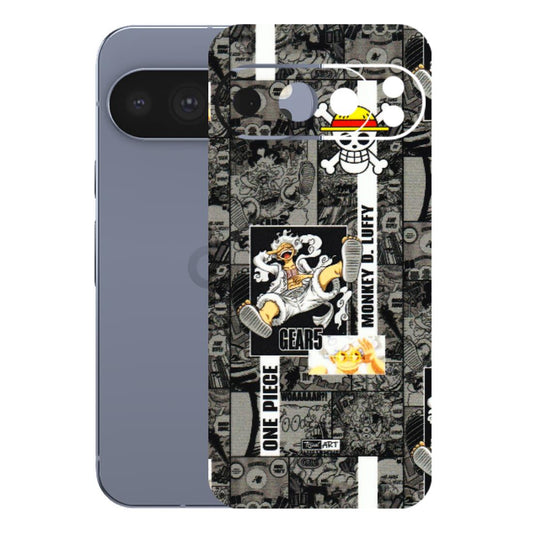 Google Pixel Phone Skins (All Models) - Cuffy Anime MonkeyCamic - 3D Embossed Finish (L-242) Google Pixel 10 Pro