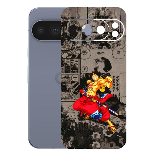Google Pixel Phone Skins (All Models) - One Piece Rocket Punch Manga - 3D Embossed Finish (L-25) Google Pixel 10 Pro