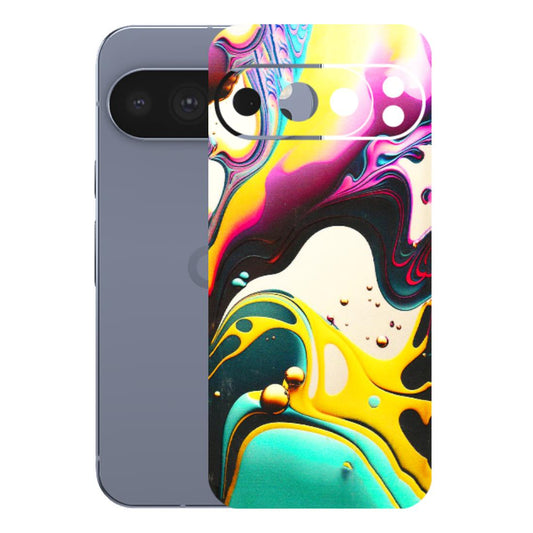 Google Pixel Phone Skins (All Models) - Multicolor Abstract pattern - 3D Embossed Finish (L-254) Google Pixel 10 Pro
