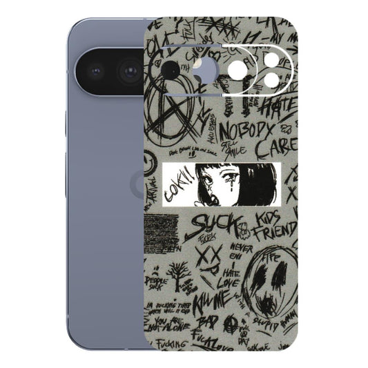 Google Pixel Phone Skins (All Models) - Never Have Love Anime - 3D Embossed Finish (L-260) Google Pixel 10 Pro