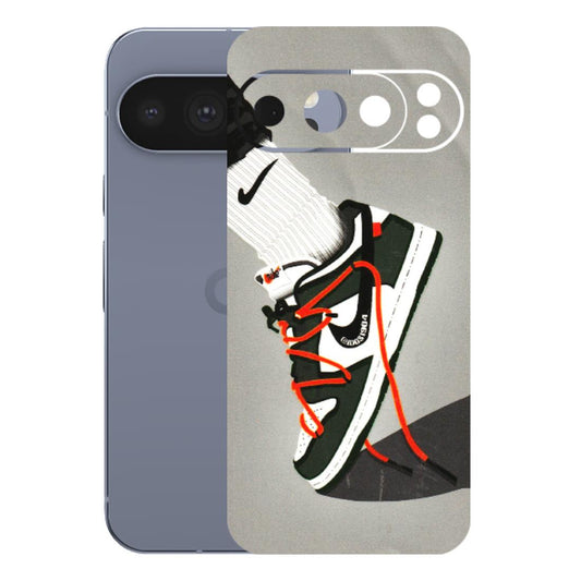 Google Pixel Phone Skins (All Models) - New Grey Sneaker - 3D Embossed Finish (L-261) Google Pixel 10 Pro