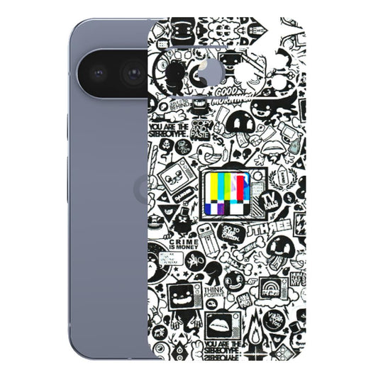 Google Pixel Phone Skins (All Models) - Doodles Positive Art - 3D Embossed Finish (L-263) Google Pixel 10 Pro