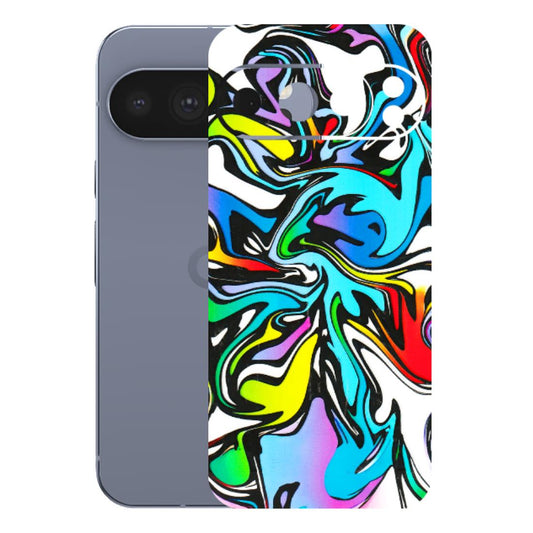 Google Pixel Phone Skins (All Models) - Abstract Colour Paints - 3D Embossed Finish (L-271) Google Pixel 10 Pro