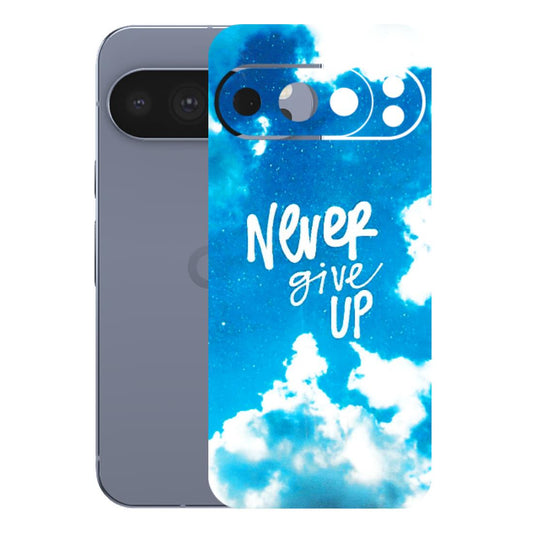 Google Pixel Phone Skins (All Models) - Never Give Up - 3D Embossed Finish (L-279) Google Pixel 10 Pro