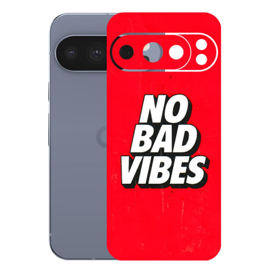 Google Pixel Phone Skins (All Models) - No Bad Vibes - 3D Embossed Finish (L-280) Google Pixel 10 Pro