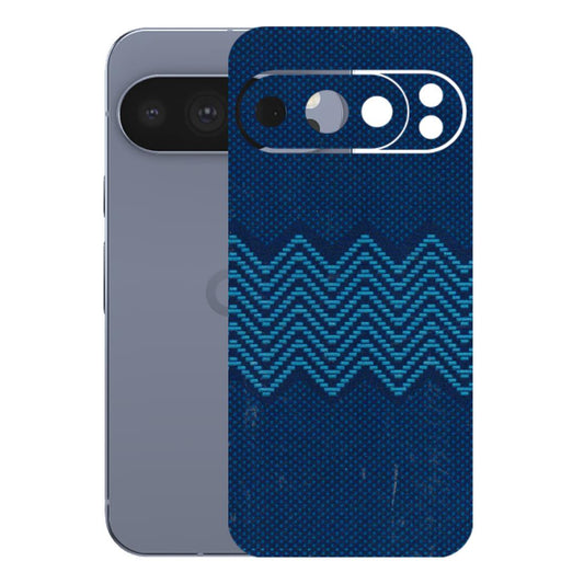 Google Pixel Phone Skins (All Models) - Blue Sober Waves - 3D Embossed Finish (L-306) Google Pixel 10 Pro
