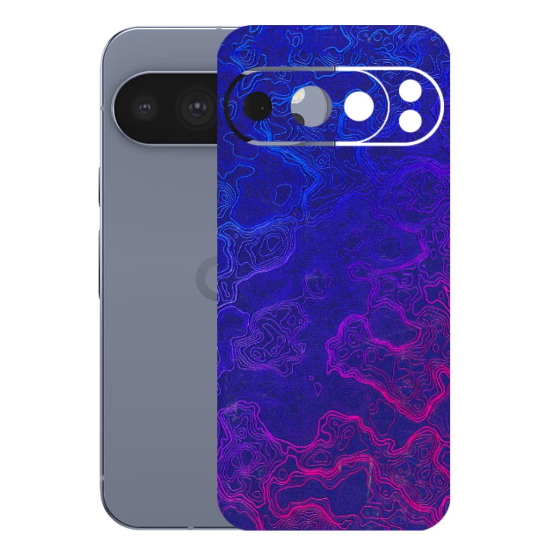 Google Pixel Phone Skins (All Models) - Purple Ripples Swirl - 3D Embossed Finish (L-314) Google Pixel 10 Pro