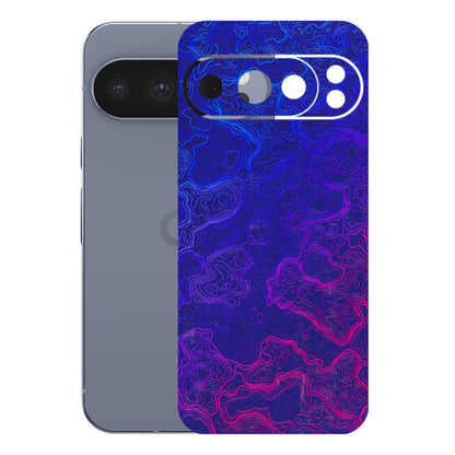Google Pixel Phone Skins (All Models) - Purple Ripples Swirl - 3D Embossed Finish (L-314) Google Pixel 10 Pro