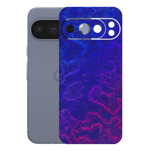 Google Pixel Phone Skins (All Models) - Purple Ripples Swirl - 3D Embossed Finish (L-314) Google Pixel 10 Pro