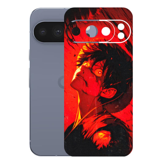 Google Pixel Phone Skins (All Models) - D.Luffy Power Up One Piece Anime - 3D Embossed Finish (L-326) Google Pixel 10 Pro