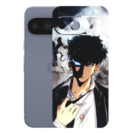 Google Pixel Phone Skins (All Models) - Sung Jinwoo Manhwa Anime - 3D Embossed Finish (L-328) Google Pixel 10 Pro