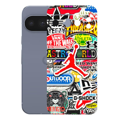 Google Pixel Phone Skins (All Models) - Multi Brands Sticker Graffiti - 3D Embossed Finish (L-37) Google Pixel 10 Pro