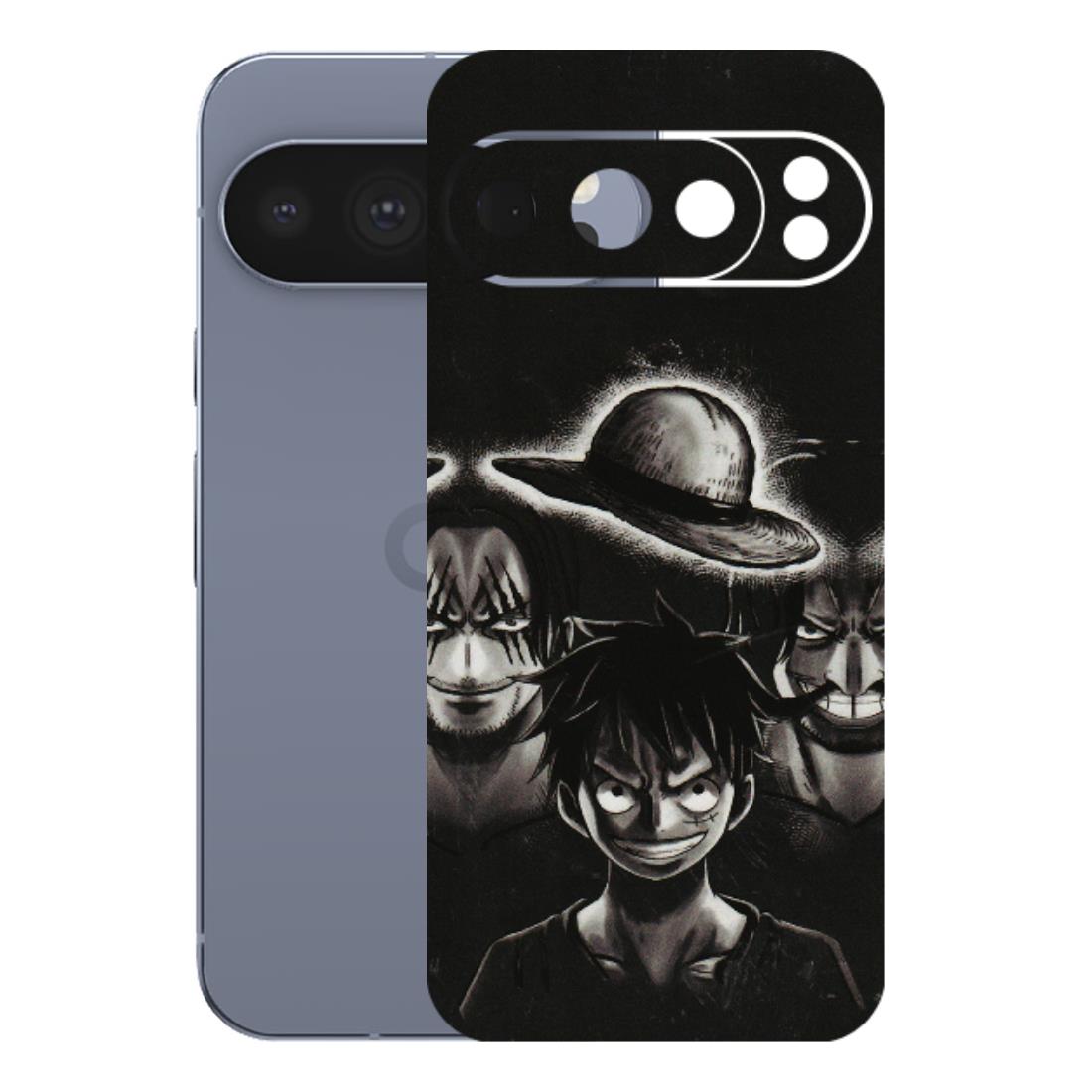 Google Pixel Phone Skins (All Models) - Black Luffy Hat - 3D Embossed Finish (L-57) Google Pixel 10 Pro