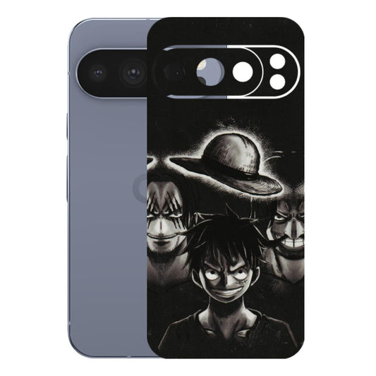 Google Pixel Phone Skins (All Models) - Black Luffy Hat - 3D Embossed Finish (L-57) Google Pixel 10 Pro