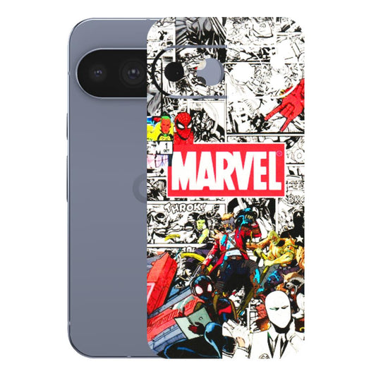 Google Pixel Phone Skins (All Models) - Marvel Colorful Comic - 3D Embossed Finish (L-64) Google Pixel 10 Pro