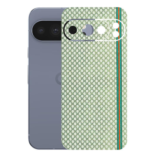 Google Pixel Phone Skins (All Models) - Gucci Fabric Pattern - 3D Embossed Finish (L-73) Google Pixel 10 Pro