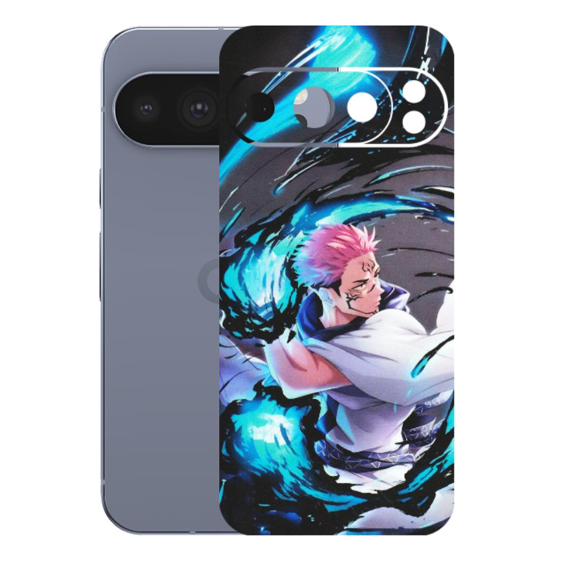 Google Pixel Phone Skins (All Models) - New Jujutsu Kaisen Grey Blue Anime - Matte Finish (M-127) Google Pixel 10 Pro