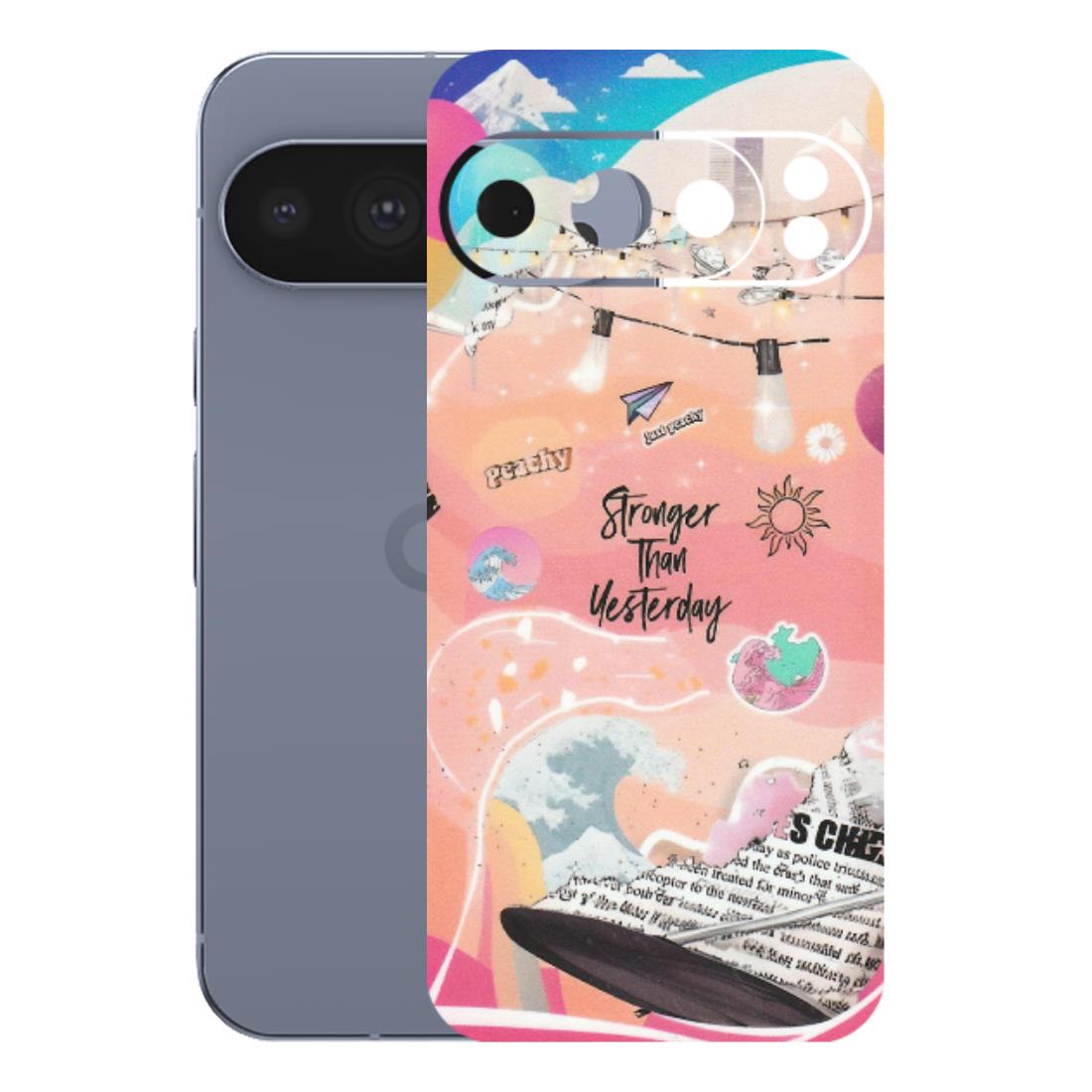 Google Pixel Phone Skins (All Models) - Stronger Then Yesterday - Matte Finish (M-128) Google Pixel 10 Pro