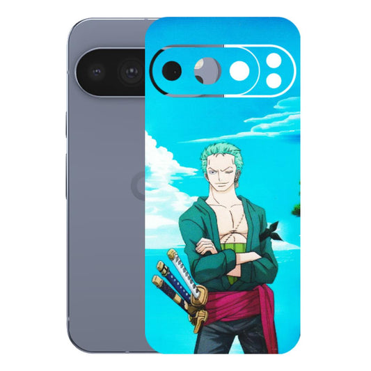 Google Pixel Phone Skins (All Models) - Cool Swordman Zoro Anime - Matte Finish (M-143) Google Pixel 10 Pro