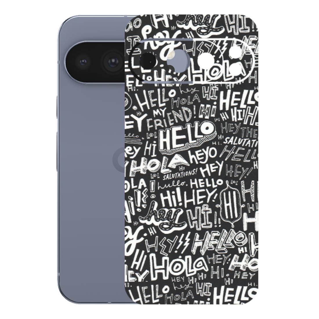 Google Pixel Phone Skins (All Models) - Hi Hello Doodles - Matte Finish (M-25) Google Pixel 10 Pro