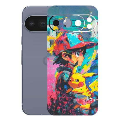 Google Pixel Phone Skins (All Models) - Ash & Pikachu - Matte Finish (M-26) Google Pixel 10 Pro