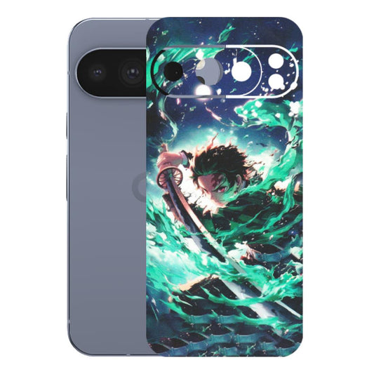 Google Pixel Phone Skins (All Models) - Sword Fighter Anime - Matte Finish (M-29) Google Pixel 10 Pro