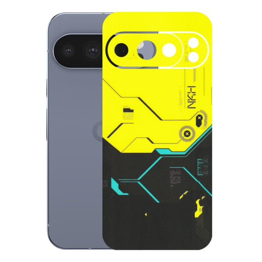 Google Pixel Phone Skins (All Models) - Black Yellow Technica - Matte Finish (M-53) Google Pixel 10 Pro