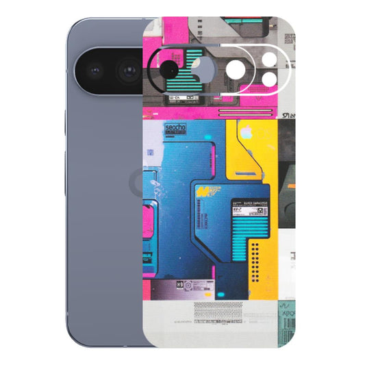 Google Pixel Phone Skins (All Models) - Colourfull Motherboard Internals - Matte Finish (M-55) Google Pixel 10 Pro
