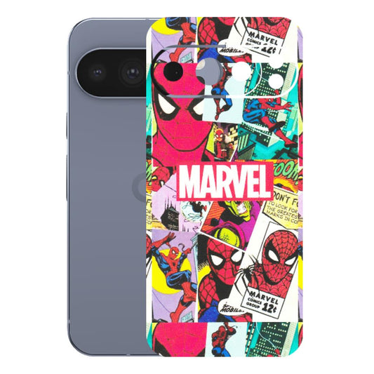 Google Pixel Phone Skins (All Models) - Marvel Comic Spiderman Grafitti - Matte Finish (M-72) Google Pixel 10 Pro