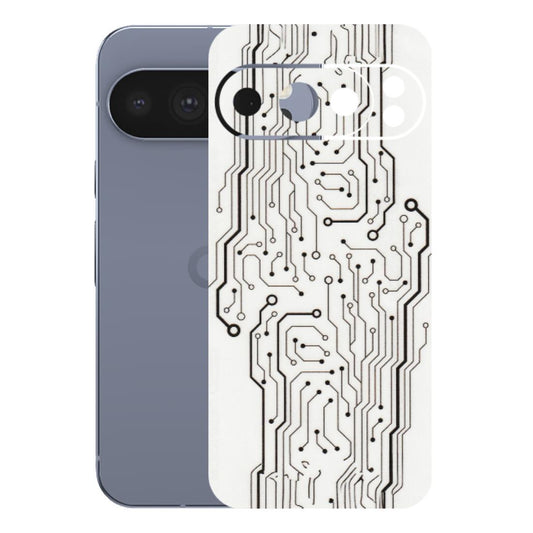 Google Pixel Phone Skins (All Models) - Tech Circuits - Transparent Finish (T-03) Google Pixel 10 Pro