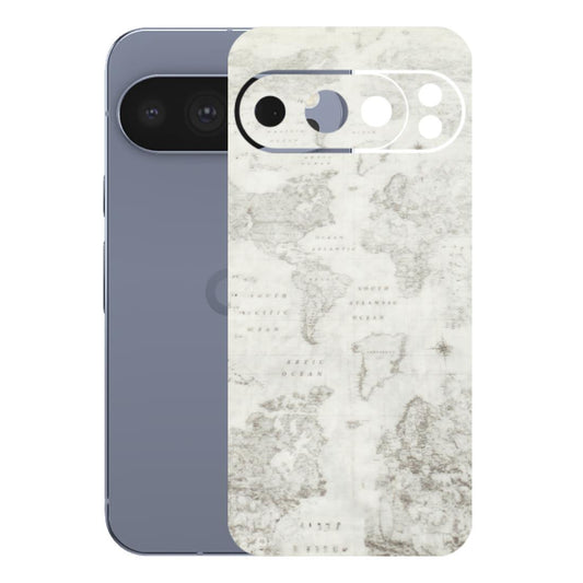 Google Pixel Phone Skins (All Models) - World Travel Map - Transparent Finish (T-04) Google Pixel 10 Pro