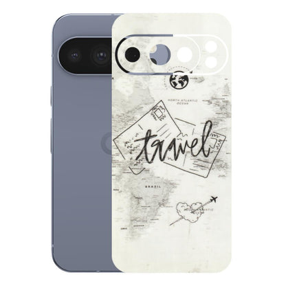 Google Pixel Phone Skins (All Models) - Travel Ticket - Transparent Finish (T-06) Google Pixel 10 Pro