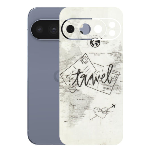 Google Pixel Phone Skins (All Models) - Travel Ticket - Transparent Finish (T-06) Google Pixel 10 Pro