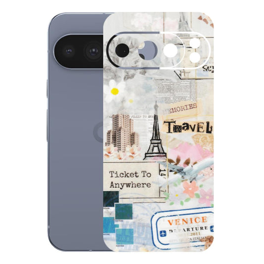 Google Pixel Phone Skins (All Models) - Travel Memories - Transparent Finish (T-09) Google Pixel 10 Pro