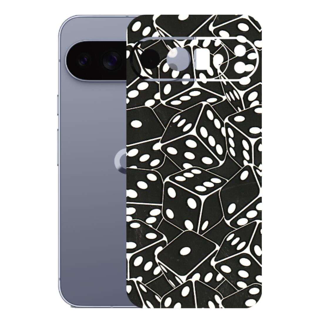 Google Pixel Phone Skins (All Models) - Big Black Dices - 3D Embossed Finish (L-106) Google Pixel 10 Pro XL