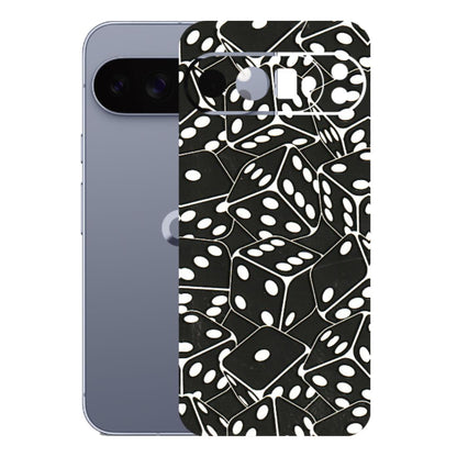 Google Pixel Phone Skins (All Models) - Big Black Dices - 3D Embossed Finish (L-106) Google Pixel 10 Pro XL