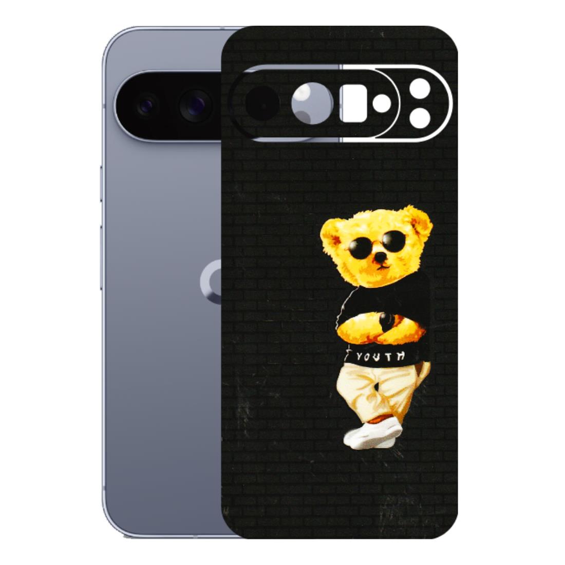 Google Pixel Phone Skins (All Models) - Classy Teddy Bear - 3D Embossed Finish (L-116) Google Pixel 10 Pro XL
