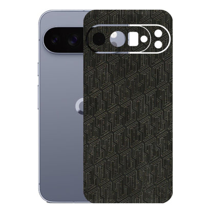 Google Pixel Phone Skins (All Models) - Black Abstract Pattern - 3D Embossed Finish (L-117) Google Pixel 10 Pro XL