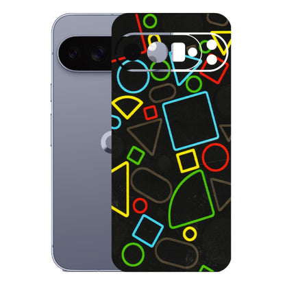 Google Pixel Phone Skins (All Models) - Black Shapes - 3D Embossed Finish (L-131) Google Pixel 10 Pro XL