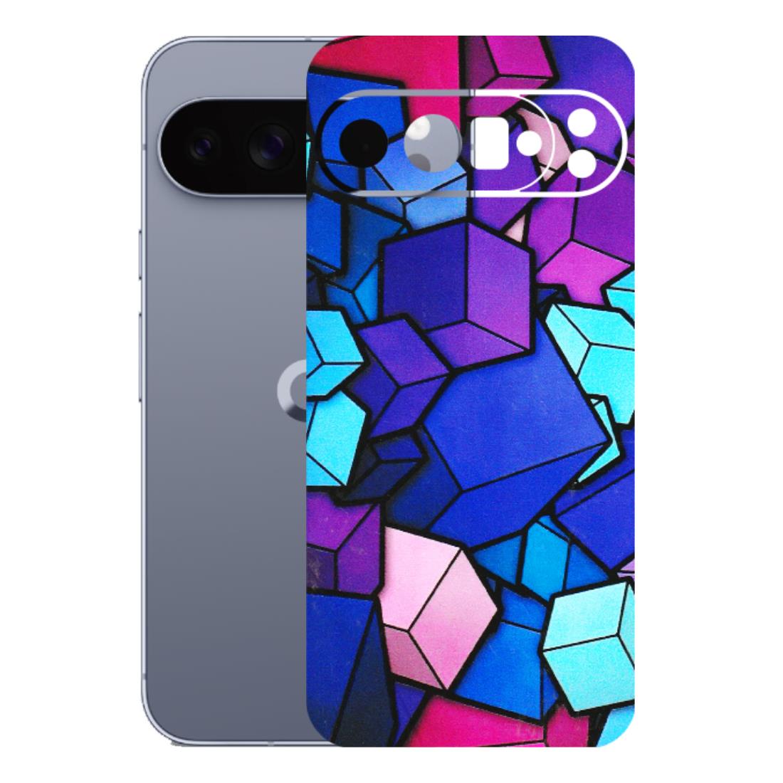 Google Pixel Phone Skins (All Models) - Cube Doodle - 3D Embossed Finish (L-141) Google Pixel 10 Pro XL