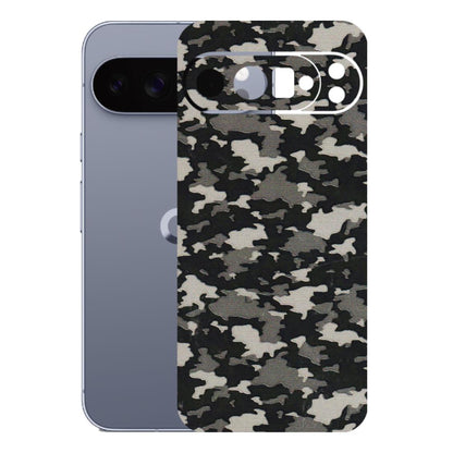 Google Pixel Phone Skins (All Models) - Black/Grey Camoflaunge - 3D Embossed Finish (L-142) Google Pixel 10 Pro XL