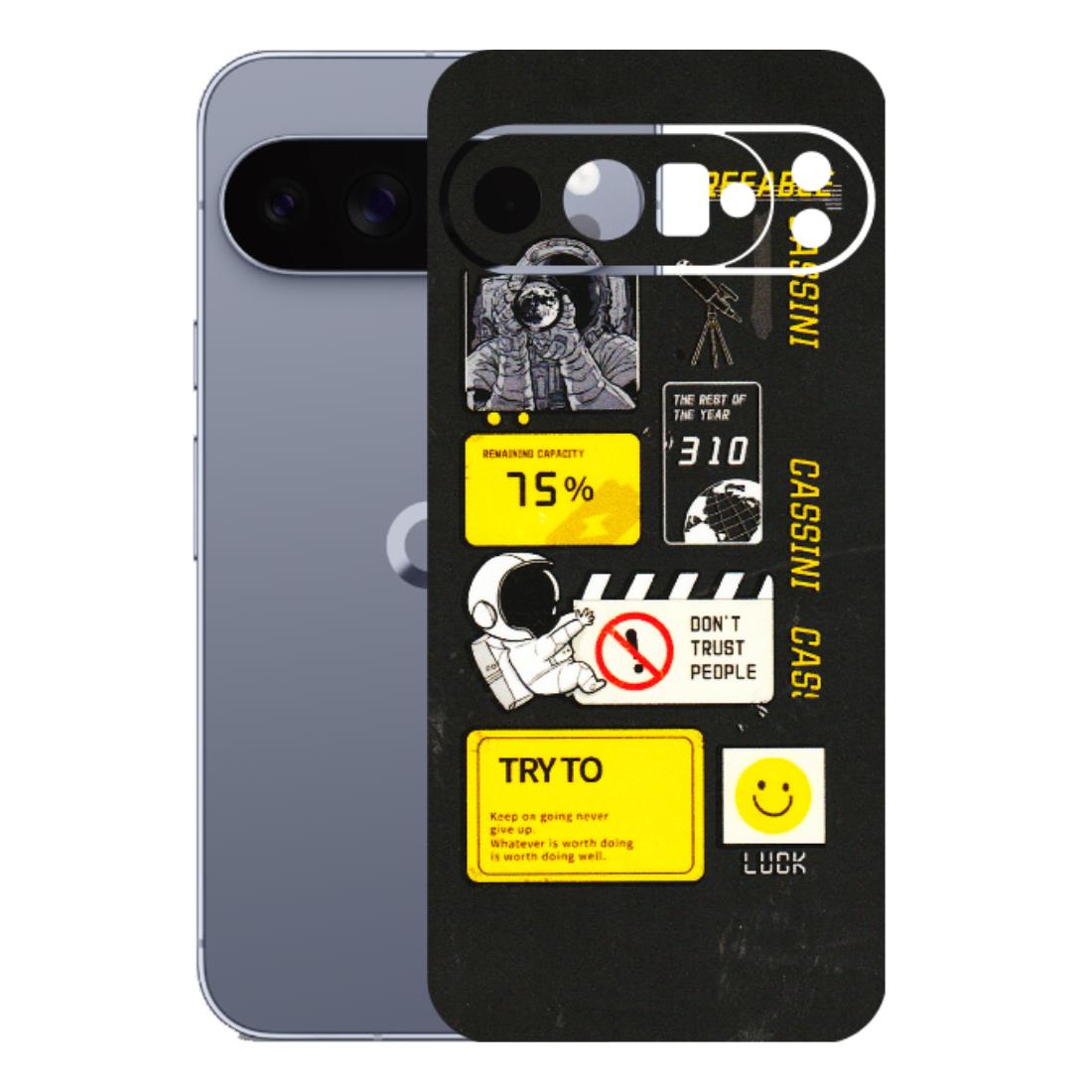 Google Pixel Phone Skins (All Models) - Black Cassini - 3D Embossed Finish (L-161) Google Pixel 10 Pro XL