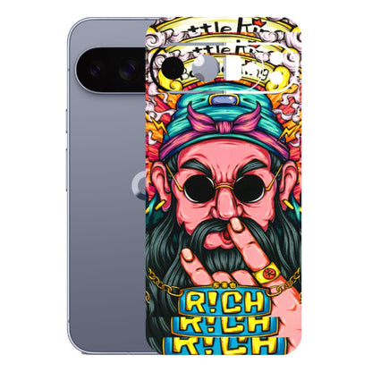 Google Pixel Phone Skins (All Models) - Battle King Dude Face - 3D Embossed Finish (L-178) Google Pixel 10 Pro XL