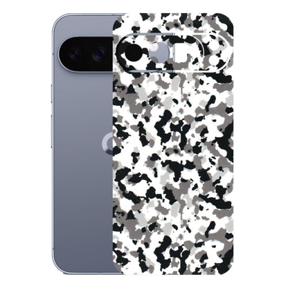 Google Pixel Phone Skins (All Models) - White Black Camouflage - 3D Embossed Finish (L-18) Google Pixel 10 Pro XL