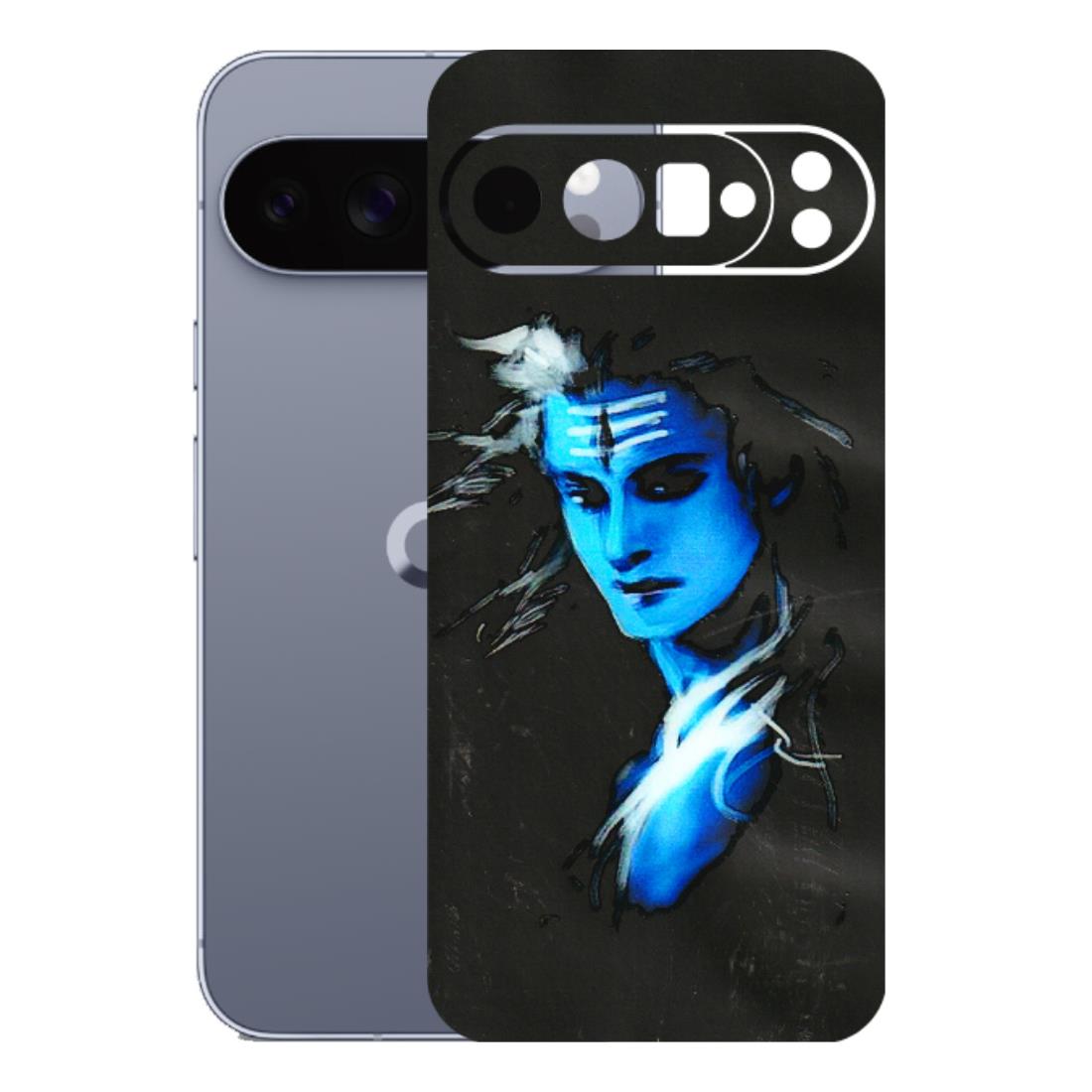 Google Pixel Phone Skins (All Models) - Har Har Mahadev Blue/Black - 3D Embossed Finish (L-185) Google Pixel 10 Pro XL