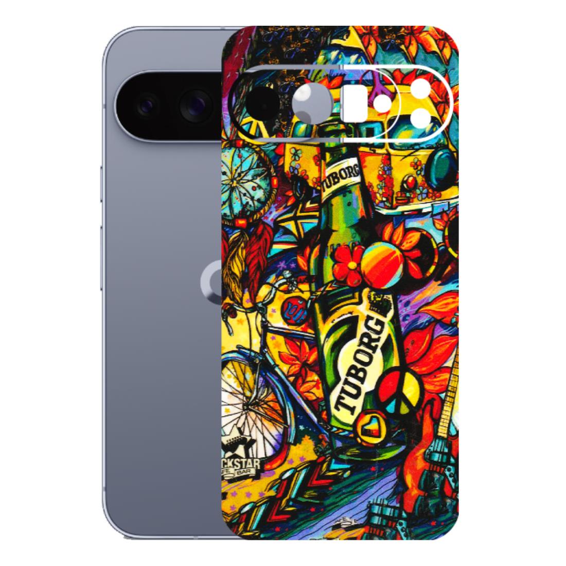 Google Pixel Phone Skins (All Models) - Cool Beer Bottle - 3D Embossed Finish (L-193) Google Pixel 10 Pro XL