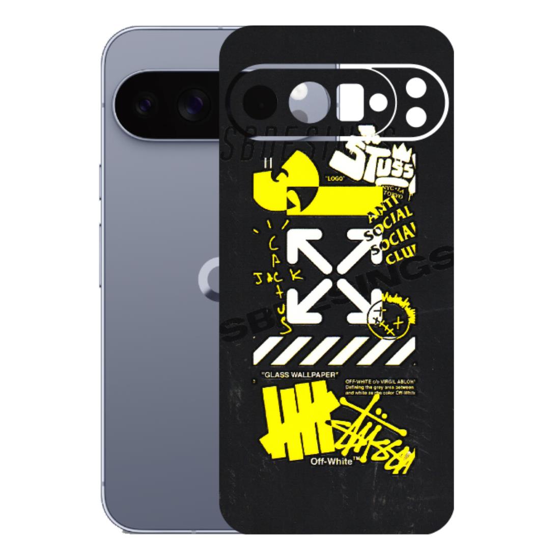 Google Pixel Phone Skins (All Models) - Anti Social Graffiti - 3D Embossed Finish (L-198) Google Pixel 10 Pro XL
