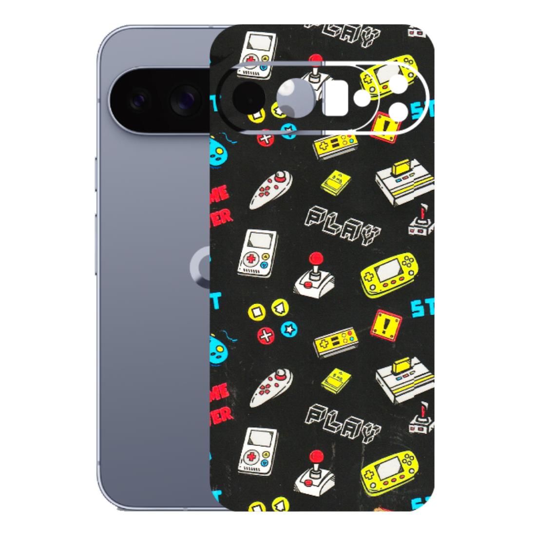 Google Pixel Phone Skins (All Models) - Gaming Doodles - 3D Embossed Finish (L-224) Google Pixel 10 Pro XL